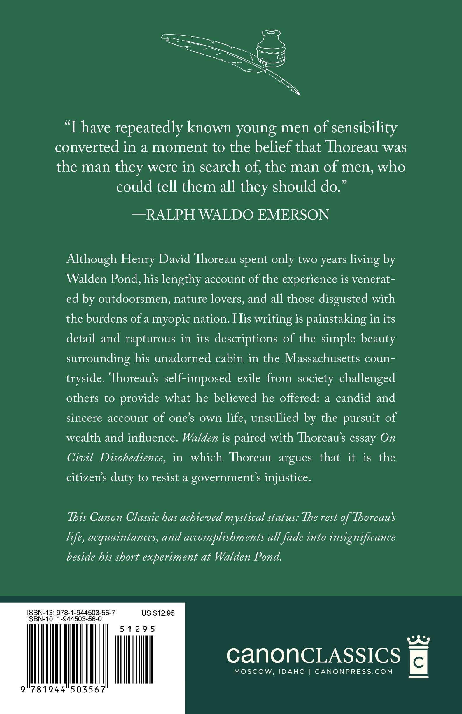 Walden and Civil Disobedience (Worldview Edition)