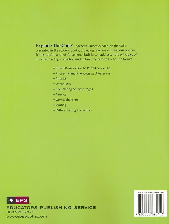 Explode the Code, Books 1 and 2 Teacher's Guide – Logos Press