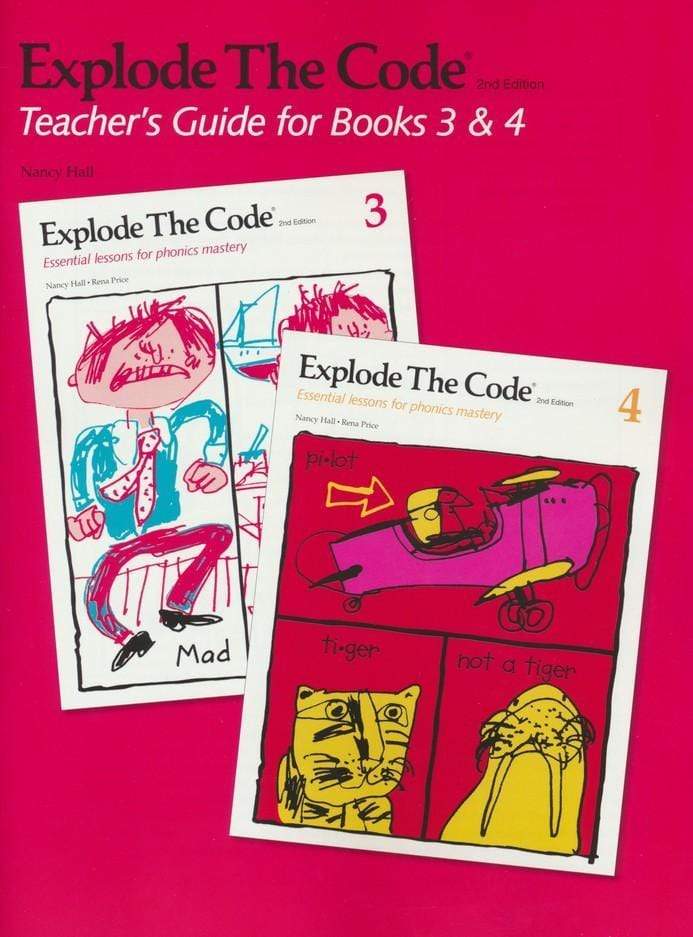 Explode the Code, Books 3 and 4 Teacher's Guide