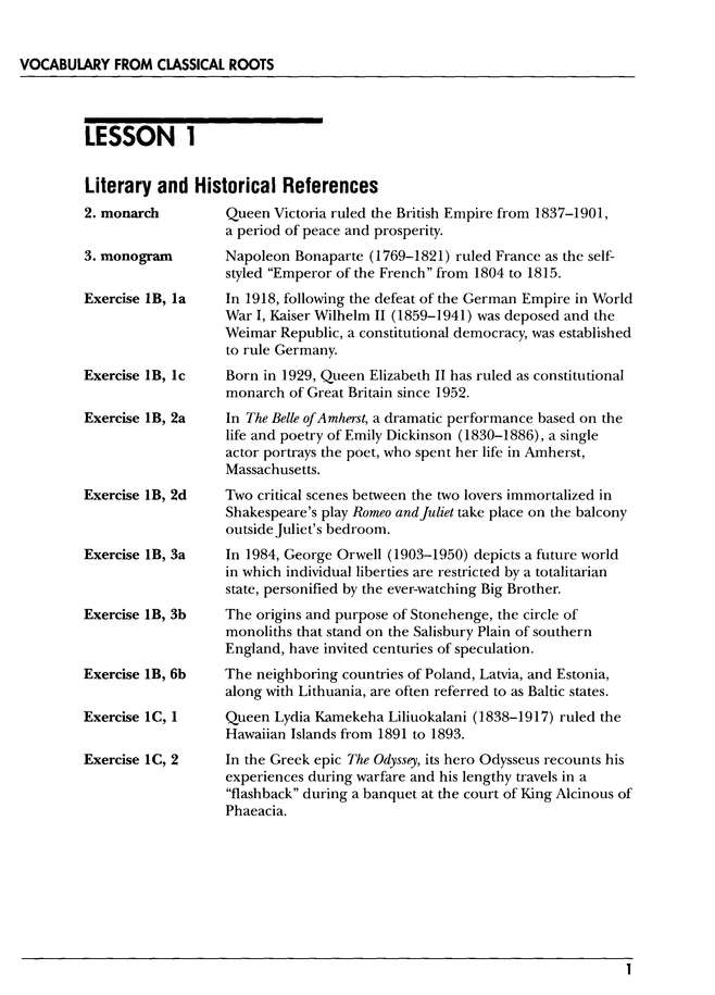 The Ritualistic And Classical Roots Vocabulary from Classical Roots Package A – Logos Press