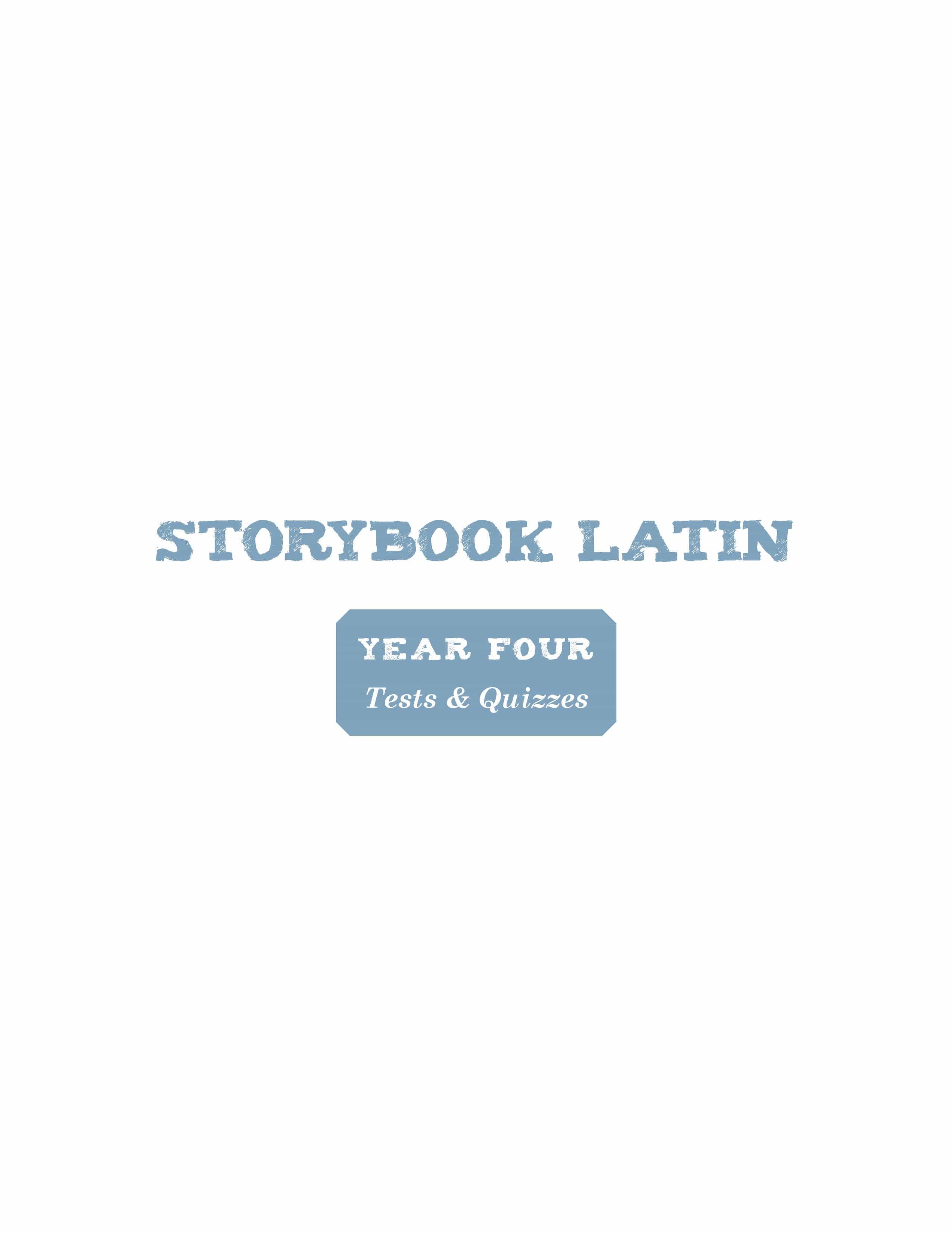 Storybook Latin 4: Roman History – Logos Press