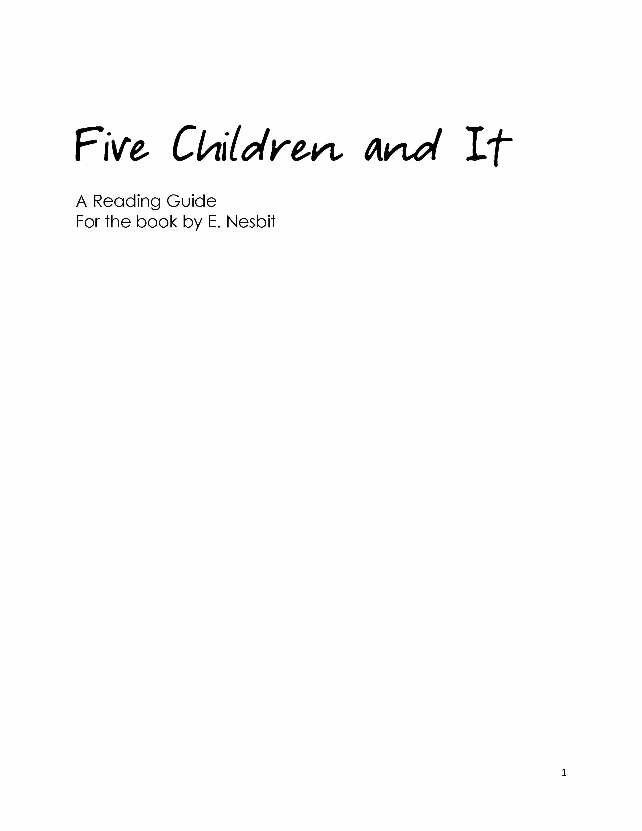 five-children-and-it-reading-guide-download